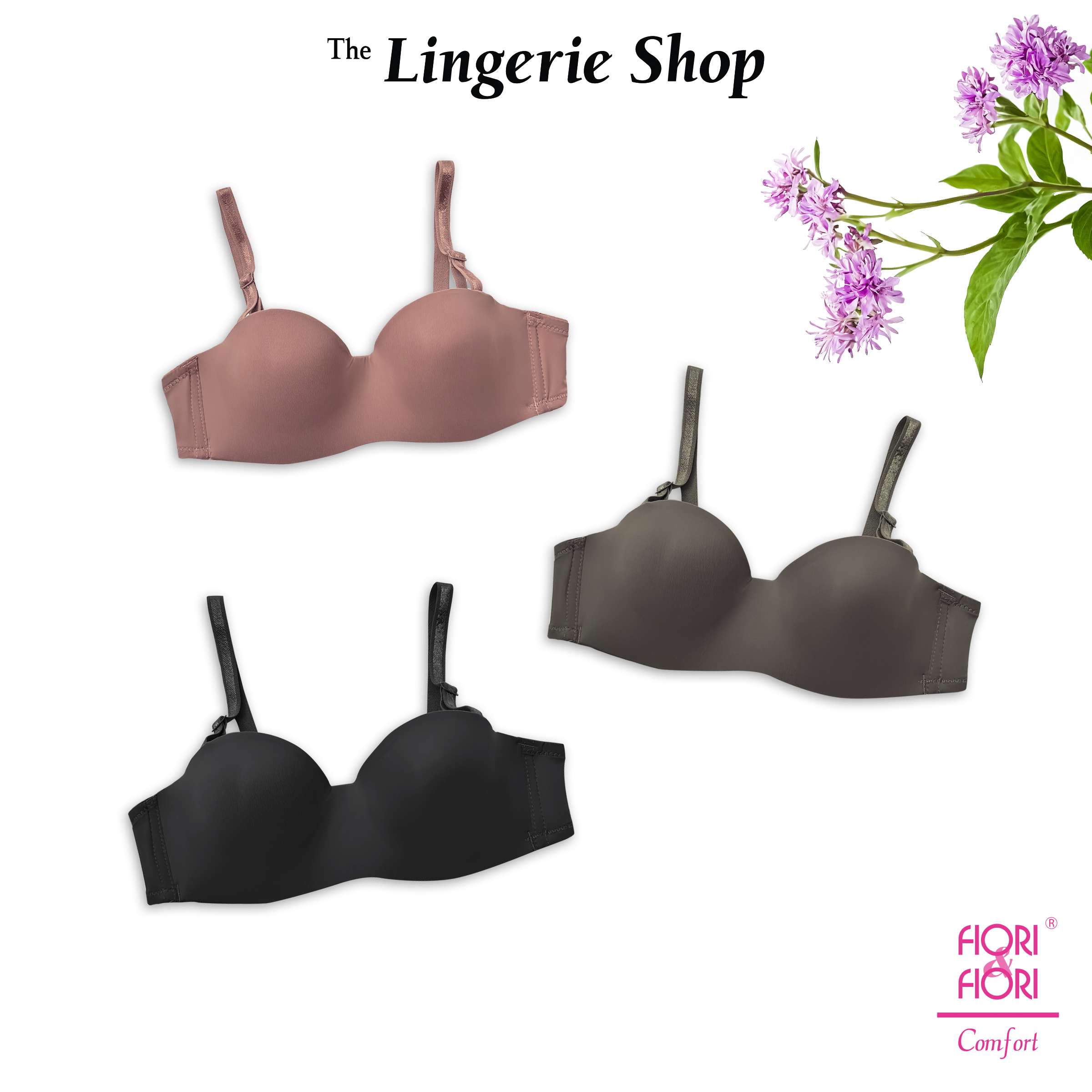 Fiori & Fiori Iris Wired Bandeau Half-Cup Bra B-Cup 10-11161