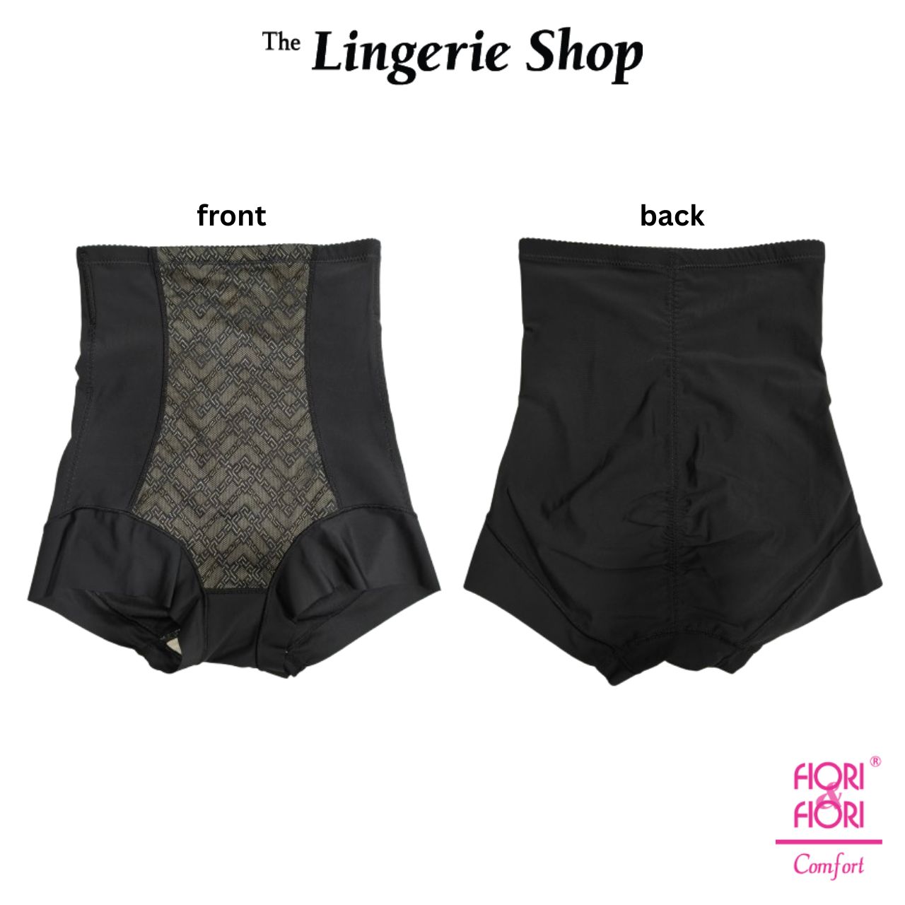 Fiori & Fiori Luna High Waist Lace Ultra Stretch Plus Size Shape Control Girdle Briefs 30-3097