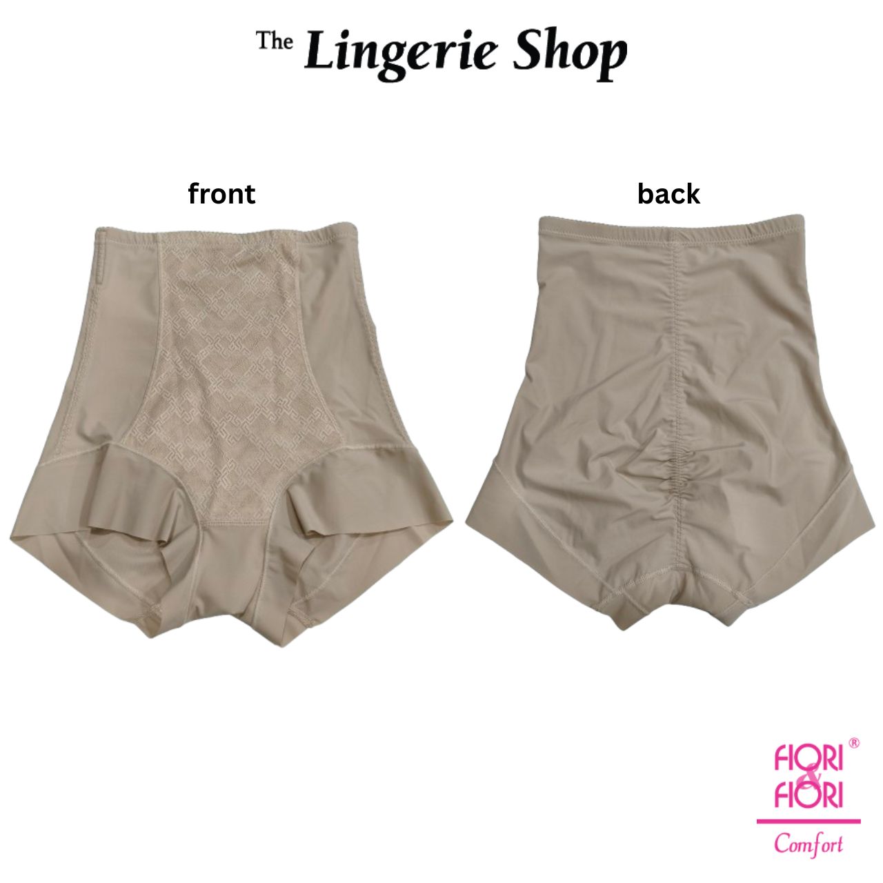 Fiori & Fiori Luna High Waist Lace Ultra Stretch Plus Size Shape Control Girdle Briefs 30-3097