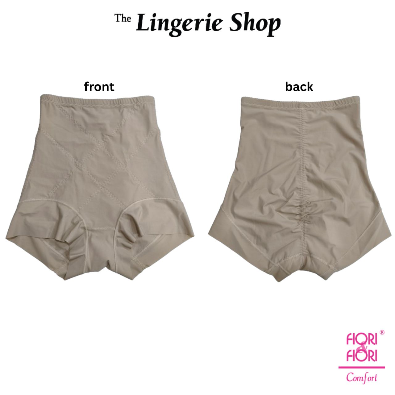 Fiori & Fiori Lyza High Waist Cross Design Ultra Stretch Plus Size Shape Control Girdle Briefs 30-3098