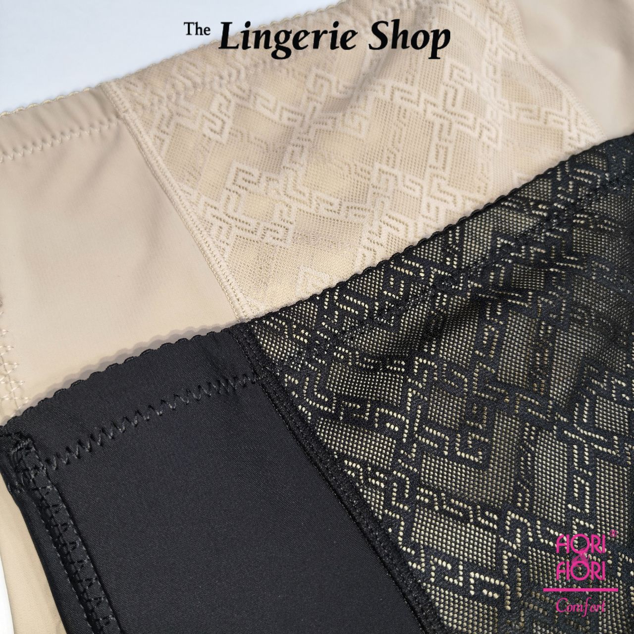 Fiori & Fiori Luna High Waist Lace Ultra Stretch Plus Size Shape Control Girdle Briefs 30-3097