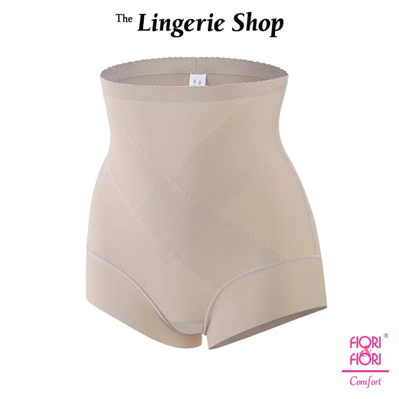 Fiori & Fiori Lyza High Waist Cross Design Ultra Stretch Plus Size Shape Control Girdle Briefs 30-3098